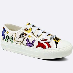 CHRISTIAN DIOR Walk’n Zodiac White Multicolor Sneakers Shoes size 38/7 NEW!